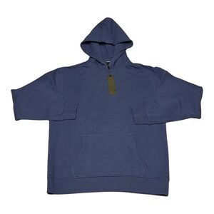 Men's Size Medium Greyson Golf Blue Long Sleeve Lake Fleece Hoodie Jacket